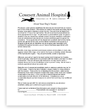 Canine Neuter Form
